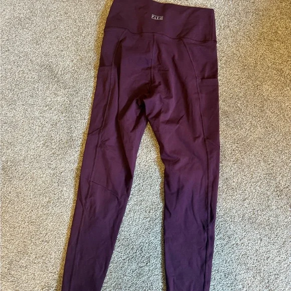 Fleo Women's Dark Purple Leggings - Picture 2 of 3
